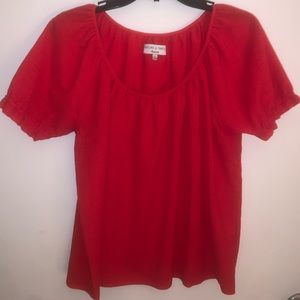Texture & Thread Madewell Red Top / size medium